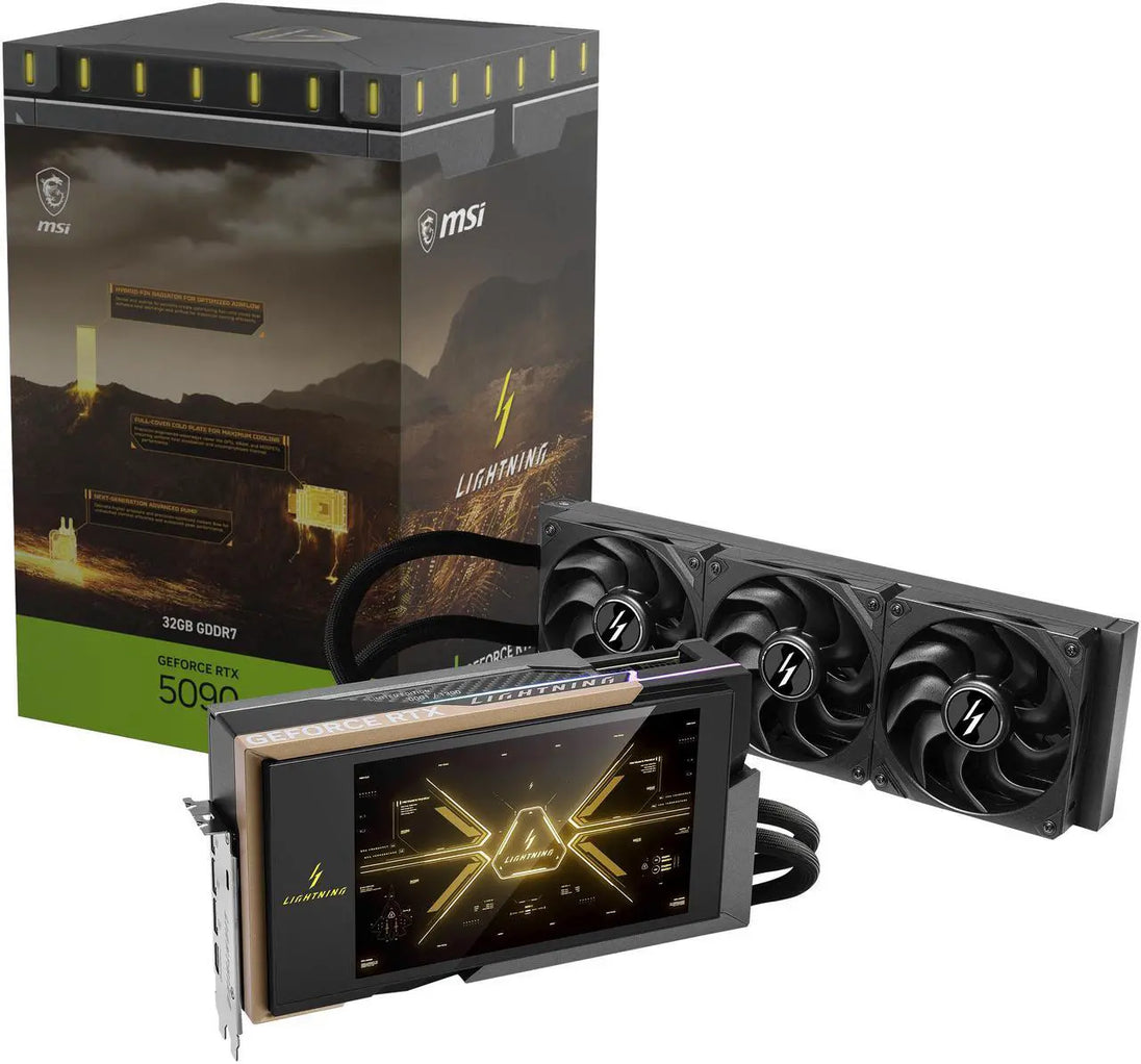 MSI GeForce RTX 5090 32GB GDDR7 PCI Express 5.0 x16 LIGHTNING Z MSI GeForce RTX 5090 32GB GDDR7 PCI Express 5.0 x16 LIGHTNING Z